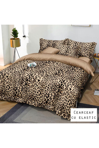 Patul Bubmac Finet Linen, Sulphur, Double Bed, 2 Persons, Stretchy Sheet, 6 P...