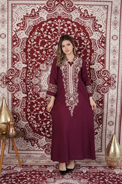 AFandina Luxurious royal embroidery jalabiya