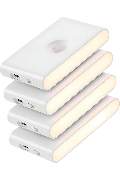 Generic Shehna Motion Sensor Night Light – 4 Pack LED Night Lamp, Rechargeabl...