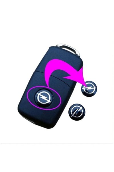 STİLİX GARAGE Opel Key Logo Emblem Remote Control Logo Diameter 1.4 cm 14 mm ...