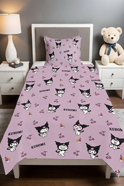 EVPANYA مجموعة كورومي ديفي واورلد منقوش مفرد للأطفال الصغار قماش بيكي قطعة