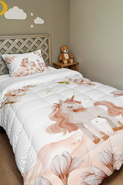 EVPANYA Елегантна ковдра та наволочка для подушки з візерунком єдинорога