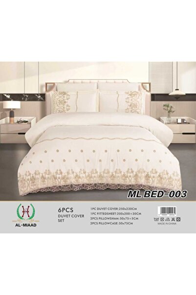 ALMIAAD Summer bridal Lace Duvet cover set - 6 pieces - Cup-Free- 230*250