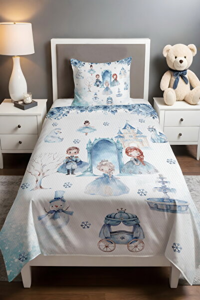 EVPANYA Winter Tale Patterned Single Baby Kids Piqué Set