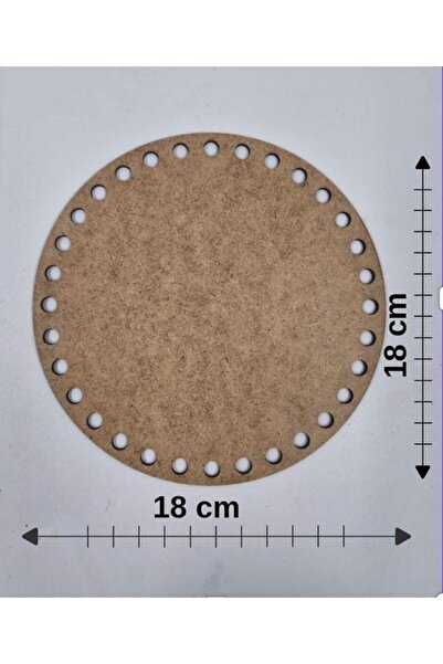 Mu Art Ahşap Lemn 18x18 cm 10 bucăți Tavă Placă pentru tricotat Suport perfor...
