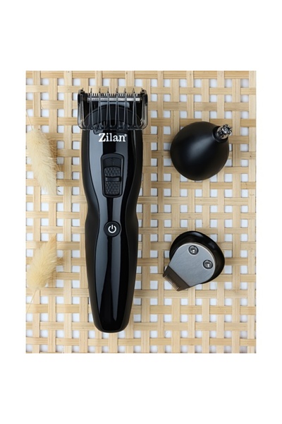 Zilan Aparat multifunctional de tuns ZLN8719, 4 in 1, barba, nas, par, USB, LED, autonomie 60 min