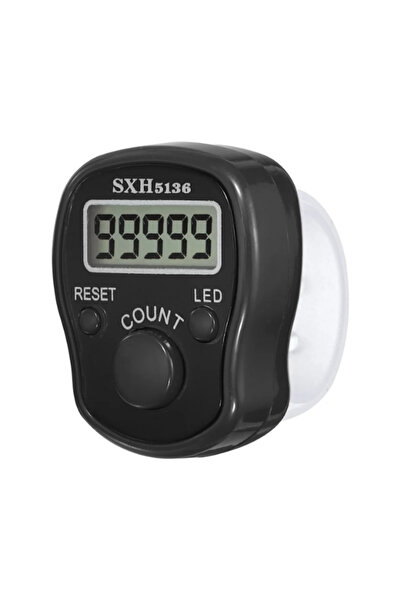 mucit home Black Voice and Light Zikirmatik Digital Ring Prayer Beads with 10...