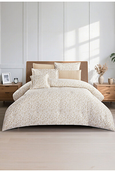 Melen مفارش ميلين | طقم لحاف قطن مقاس كوين بحشوة سميكة 8 قطع