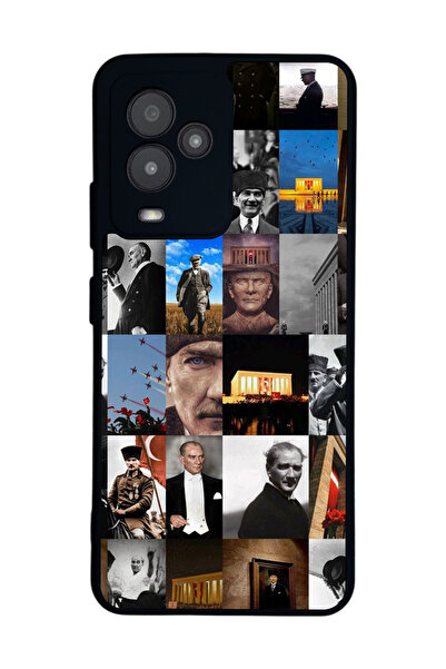 General Mobile متوافق مع GM 24 Pro مطبوع، أسود غير لامع، سيليكون ناعم، واقي، ...