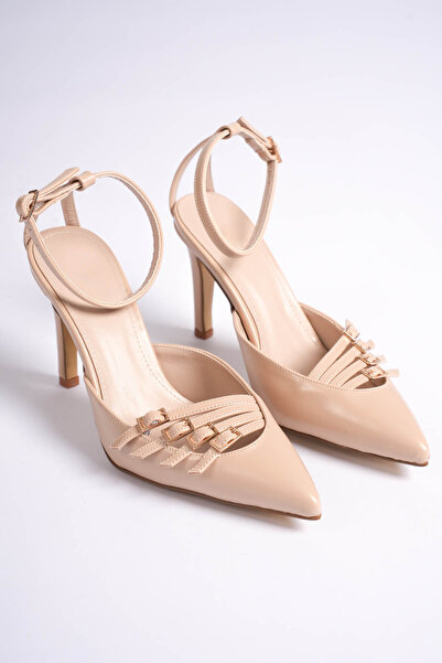 LEVONYA ليديا نساء عاريات تفاصيل حزام حذاء بكعب