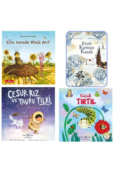 TÜRKİYE İŞ BANKASI KÜLTÜR YAYINLARI Evin nerede minik arı+küçük kırmızı kazak...