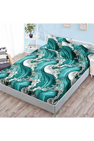 Patul Bed cover with elastic + 2 pillowcases, Fine cotton