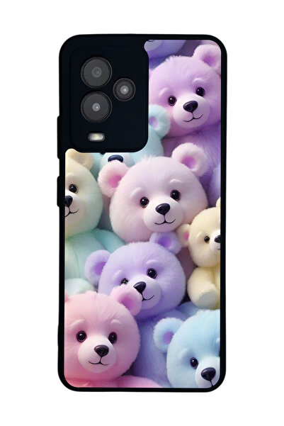 General Mobile متوافق مع GM 24 Pro مطبوع، أسود غير لامع، سيليكون ناعم، واقي، ...