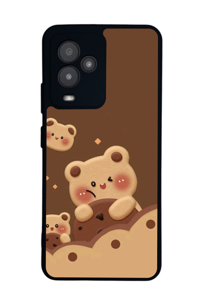 General Mobile متوافق مع GM 24 Pro مطبوع، أسود غير لامع، سيليكون ناعم، واقي، ...