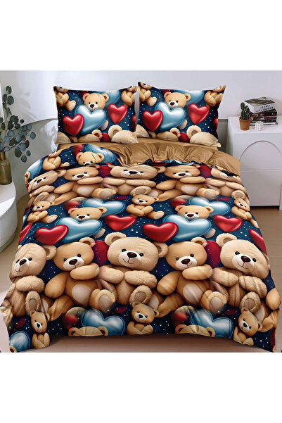 Patul Bed Linen, Satin Cotton, Sulphur, 2 Persons, Double Bed, 4 Pieces