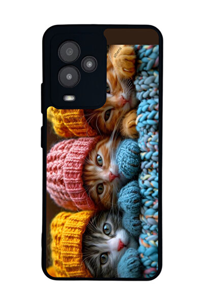 General Mobile متوافق مع GM 24 Pro مطبوع، أسود غير لامع، سيليكون ناعم، واقي، ...