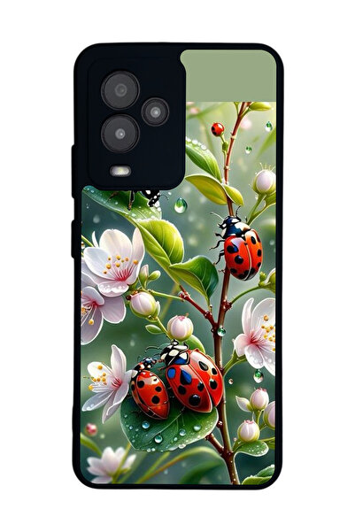 General Mobile متوافق مع GM 24 Pro مطبوع، أسود غير لامع، سيليكون ناعم، واقي، ...