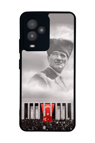 General Mobile متوافق مع GM 24 Pro مطبوع، أسود غير لامع، سيليكون ناعم، واقي، ...