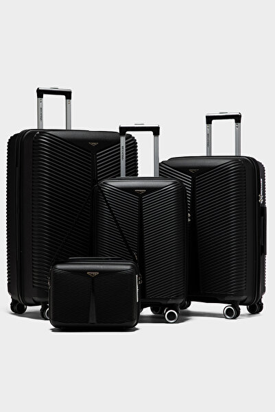 Fiyaka Bilbao 4'lü tekerlekli kırılmaz set valiz Polipropilen Süper esnek kır...