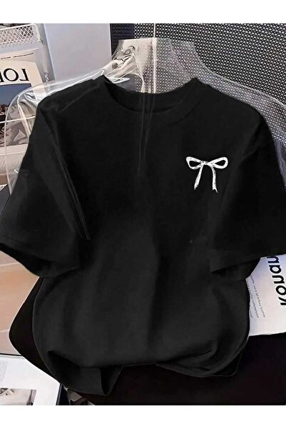 Framgan Γυναικείο Μίνι Μπλουζάκι με Κορδέλα Ειδικό με τύπωμα oversized Βαμβάκ...