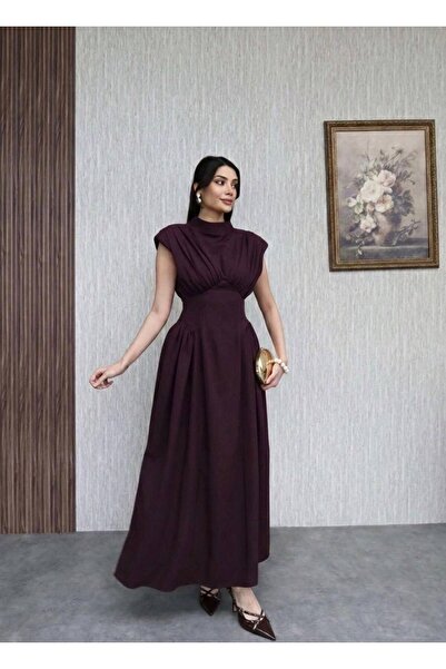 maf collection Γυναικείο φόρεμα αποφοίτησης με λεπτομέρεια στην πλάτη και μαν...