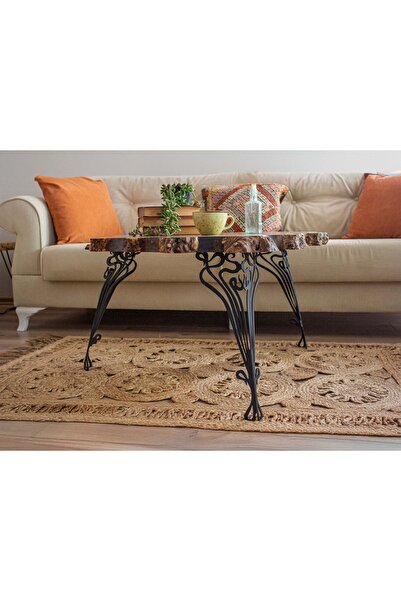 STOA Mat siyah Metal Sehpa Ayağı Seti – Sanatsal Tasarım Orta Sehpa ve Masa A...