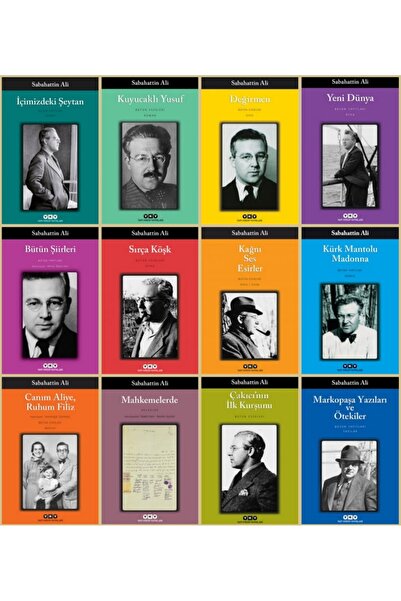 Yapı Kredi Yayınları Sabahattin Ali 12 Kitap Takım Kürk Mantolu Madonna - İçi...