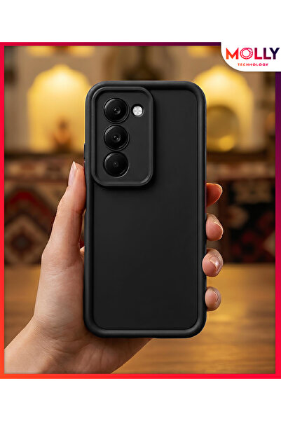 Molly Black Edges Thick Pan Silicone Case for Redmi 15