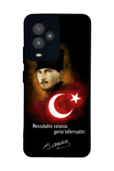 General Mobile متوافق مع GM 24 Pro مطبوع، أسود غير لامع، سيليكون ناعم، واقي، ...