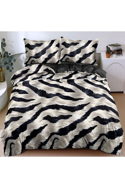 Patul Bed Linen, Satin Cotton, Sulphur, 2 Persons, Double Bed, 4 Pieces