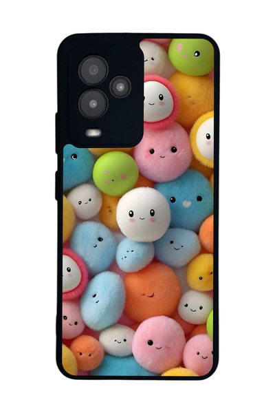 General Mobile متوافق مع GM 24 Pro مطبوع، أسود غير لامع، سيليكون ناعم، واقي، ...