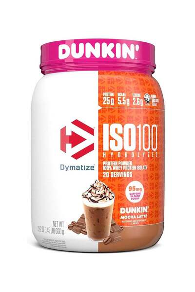 Dymatize ISO100 1.4 lb Dunkin Mocha Latte 20 Servings