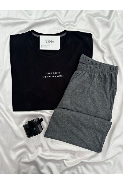 Lena Homewears Set pijama cu mânecă scurtă pentru bărbați