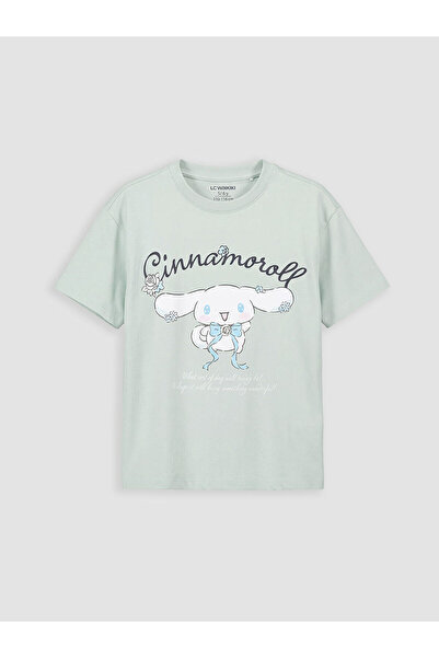 LC Waikiki Green Cinnamoroll Printed Girls' T-Shirt and Leggings