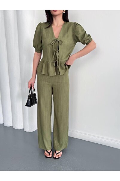 Ekim Store Με σούρες Σετ δύο τεμαχίων με κορδόνια