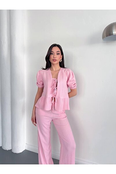 Ekim Store Με σούρες Σετ δύο τεμαχίων με κορδόνια