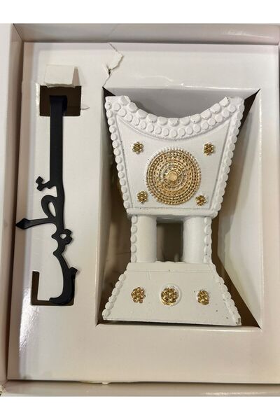 mabkhara مباخر الهبه القديمه لون ابيض معاء ماسك الجمر منحوت ب تطيب