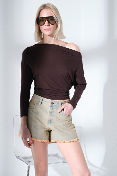 Domoda Μπλούζα Soft Touch Premium Yarasa με μακρύ μανίκι και λαιμόκοψη σκάφου...