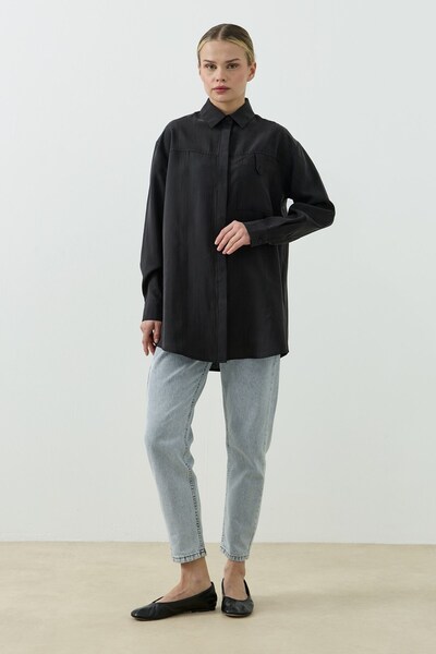 QANU Valencia Gömlek Siyah