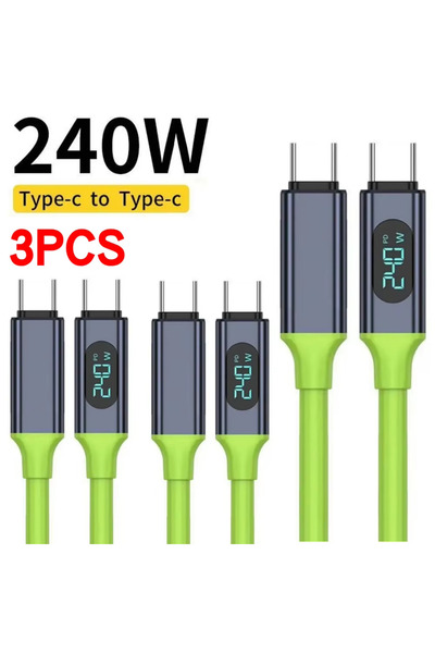 Choice4 1.5m Dual C to C 3PCS 2026 NEW 240W USB C Cable Dual Type C A To C Co...