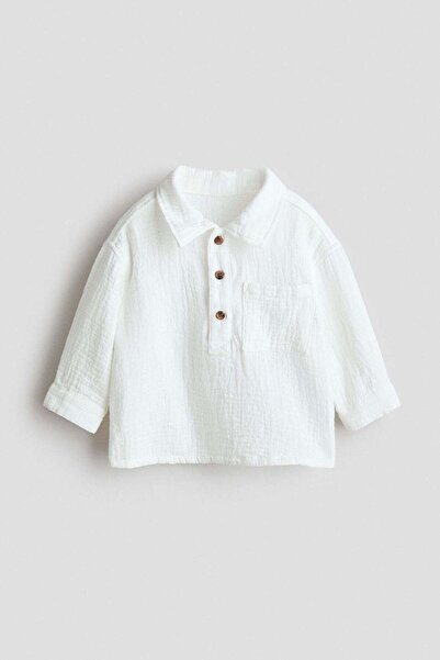 H&M Cotton muslin shirt
