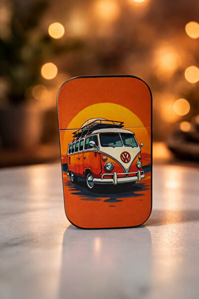 Hunter Desenli Metal Çakmak – Gazlı – Klasik Alev – Koleksiyonluk Tasarım Çakmak