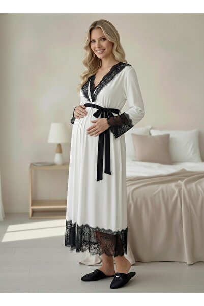 Lohussa New Season Ecru Lace Piece Summer Special Design 100% Cotton Full Len...