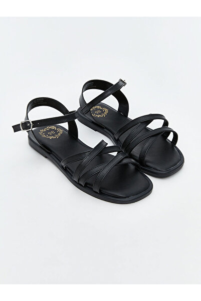LC Waikiki Vizyon New Season Leather Look Girls' Sandals