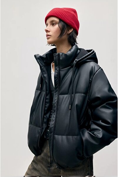 Buti Allbucks Pull&Bear Suni̇ D Leather Inflatable Coat Abpnb3767