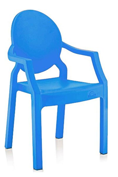 Raki PIGLET kindergarten chair with arms for children DARK BLUE
