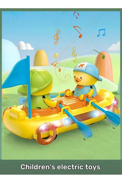 Generic Baby Music Toys Baby Toddler Kayak Duck Toys with Music and LED Light Up