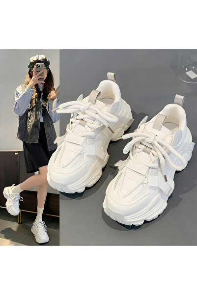 ETG Women's Casual Sneakers, Classic Low-Top Lace-Up Walking Shoes