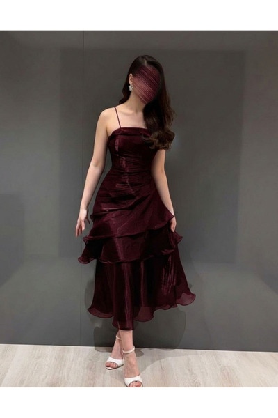 GORI FASHION Elegant layered crinkle dress