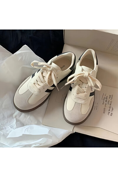 ETG Women's Casual Sneakers, Classic Low-Top Lace-Up Walking Shoes